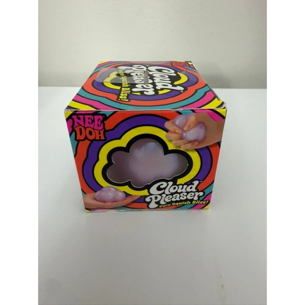 Nee-Doh Cloud Pleaser Fidget Toy Kids Unisex Purple Iridescent Squishy NWT